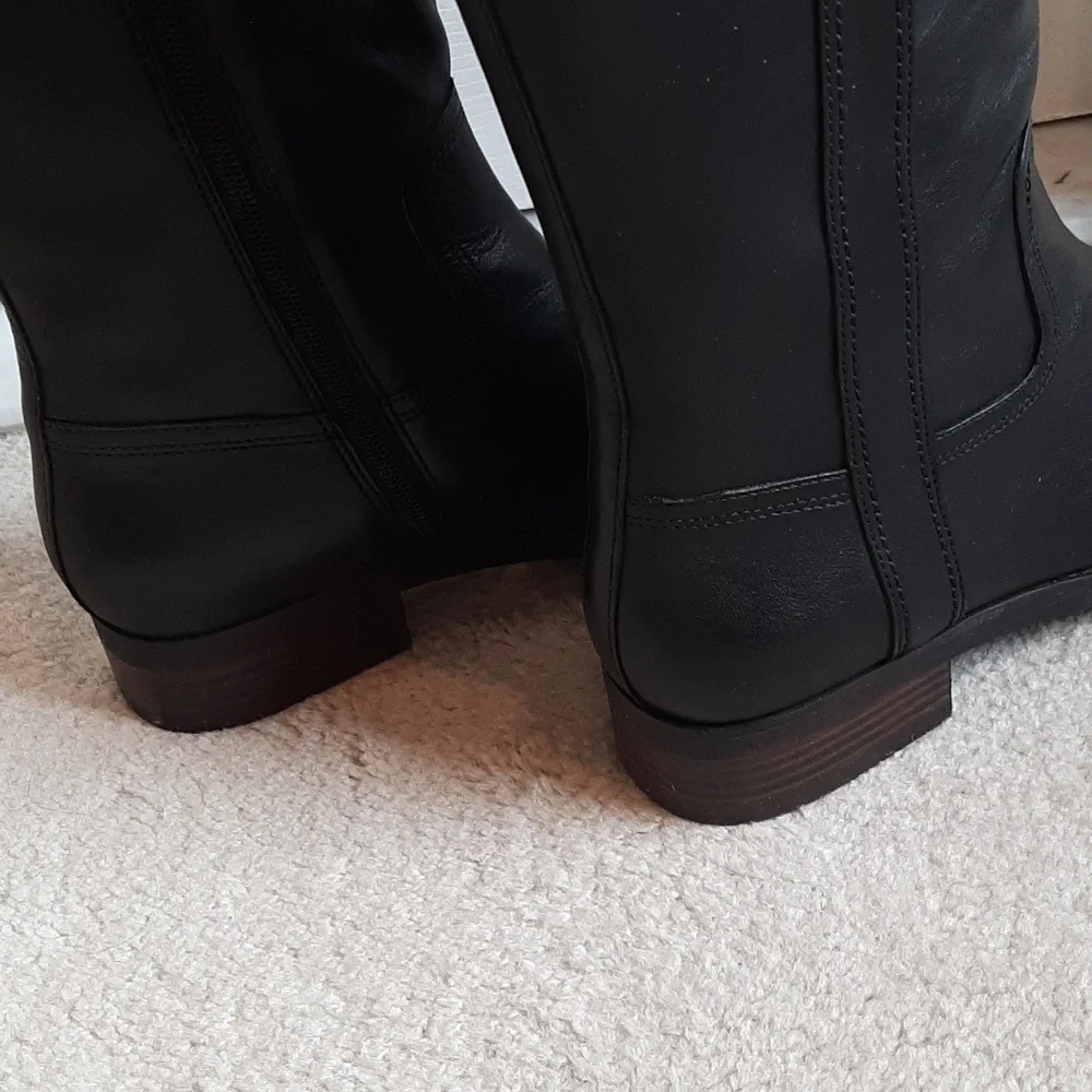 Coach BLack Leather NIB Knee-High Boots
